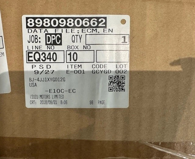 Transtron Control Module, ECM for Isuzu 4JJ1, 4HK1 Engine 8980980662, 8982027832