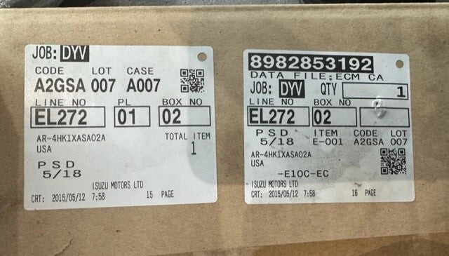 Transtron ECM for Isuzu 4HK1 Diesel Engine 8982853192, 8982681971, 24V