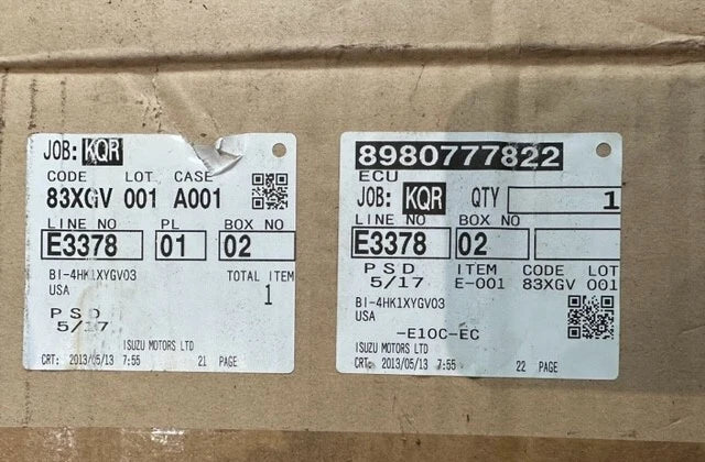 Transtron ECM for Isuzu 4HK1 Engine 8980777822, 898202783001, 12V