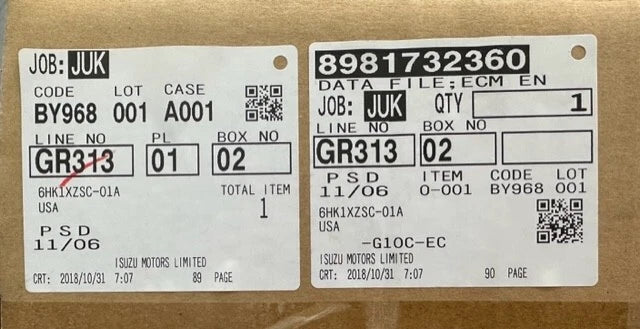 Transtron Control Module, ECM for Isuzu 4HK1 Engine, 8980777822, 8982027830