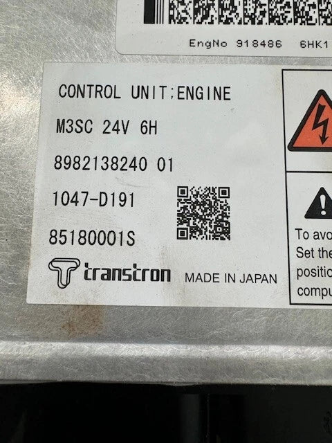 Transtron ECM for Isuzu 6HK1 Engine 8982131580 8982138240 1047-D191 85180001S