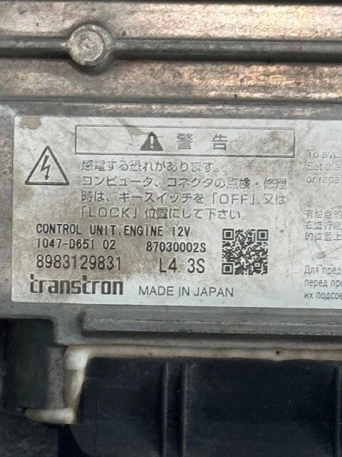 Transtron OEM ECM for Isuzu 4LE2 Engine 8983222280 8983129831 1047-D651