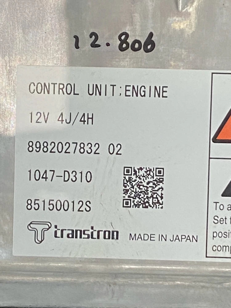 Trastron ECM for Isuzu 4JJ1 Engine 8982027832 8980862381 12V