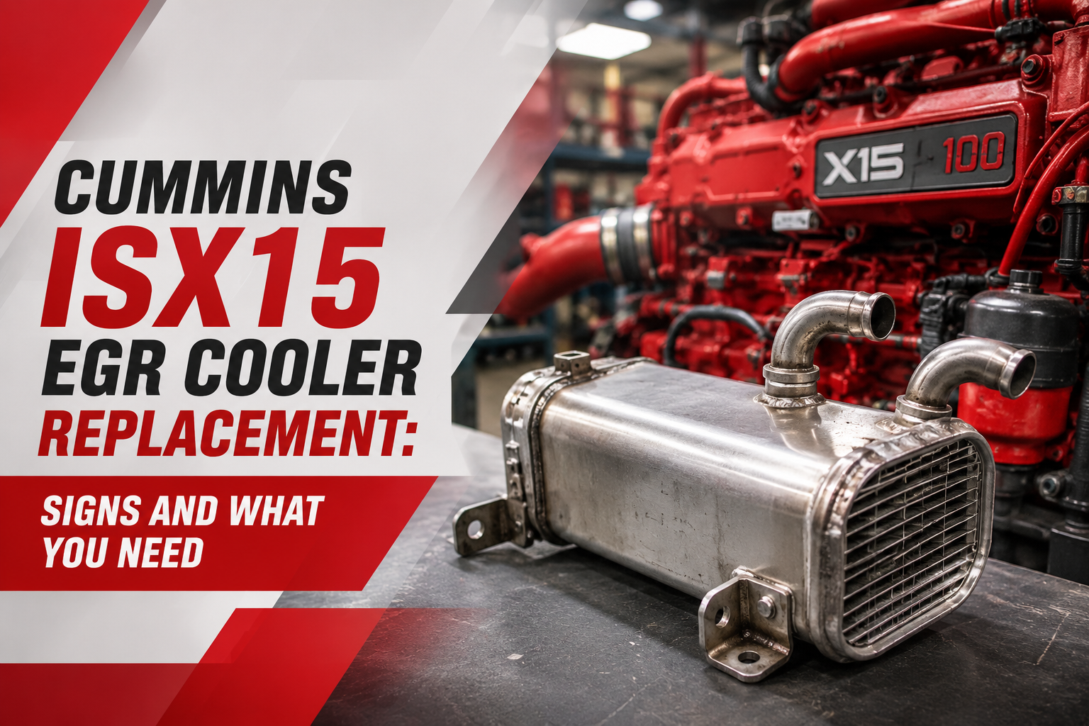 Cummins ISX15 EGR Cooler Replacement: Signs and What You Need