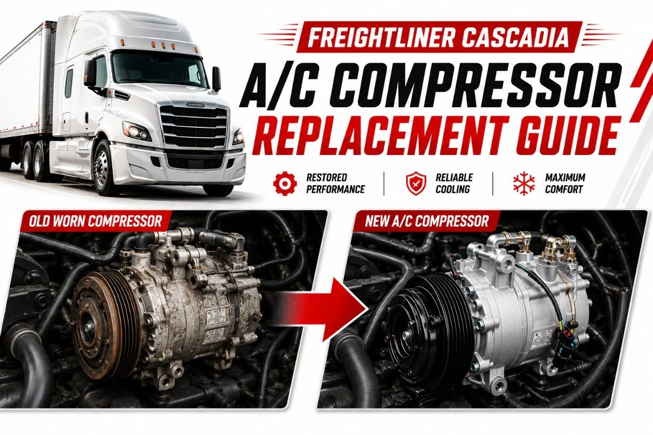 Freightliner Cascadia A/C Compressor Replacement Guide