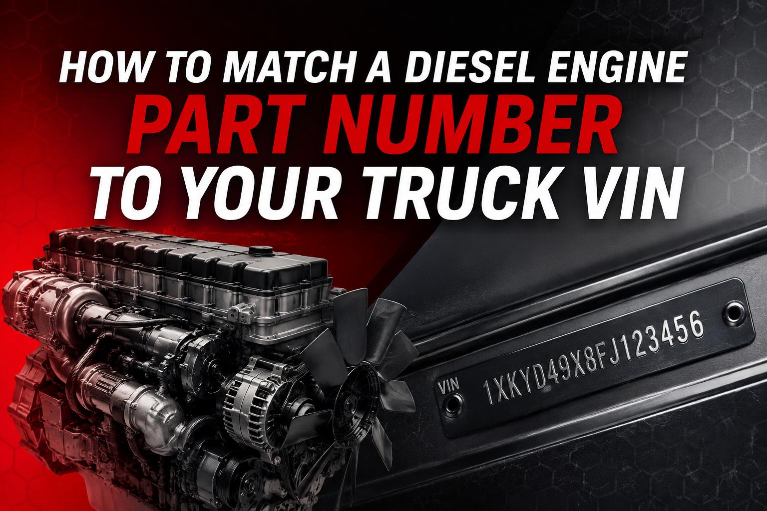 How to Match a Diesel Engine Part Number to Your Truck VIN