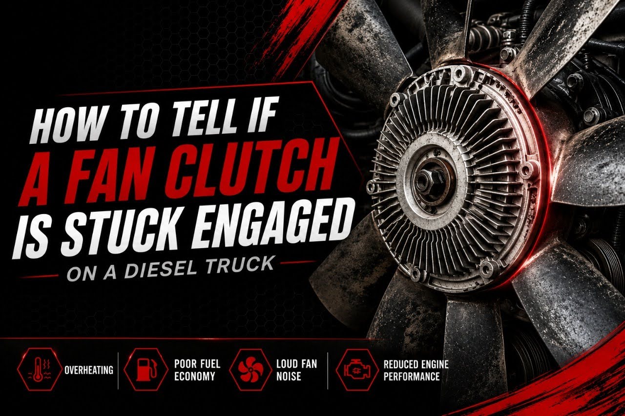 How to Tell If a Fan Clutch Is Stuck Engaged on a Diesel Truck