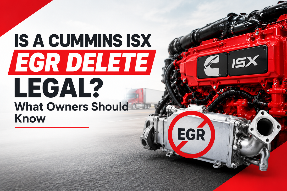 Is a Cummins ISX EGR Delete Legal? What Owners Should Know