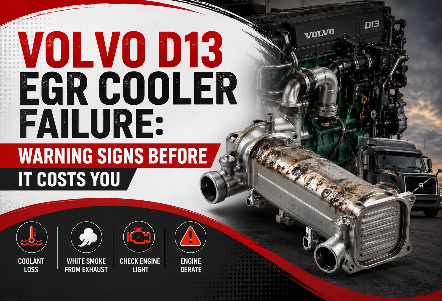 Volvo D13 EGR Cooler Failure: Warning Signs Before It Costs You