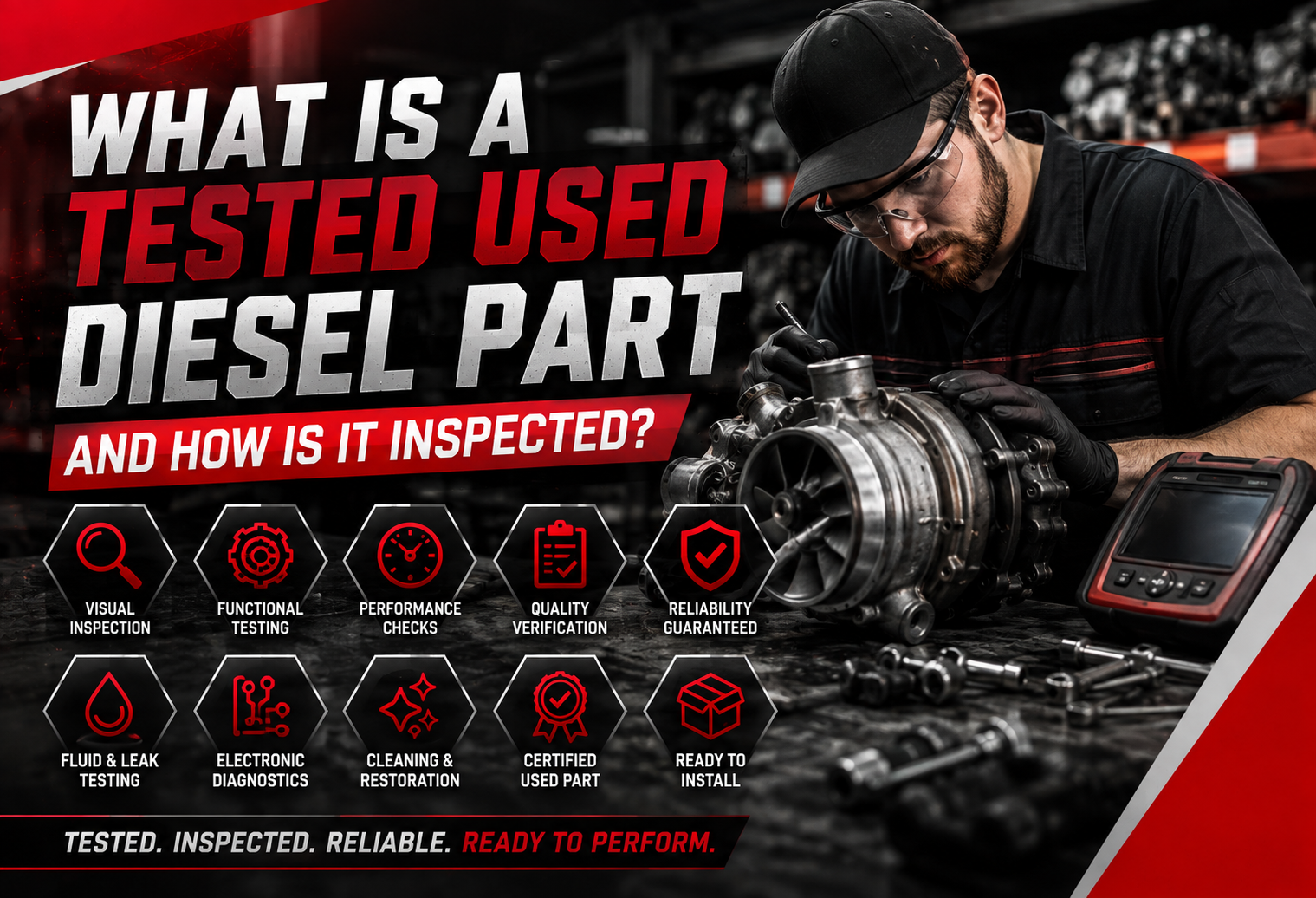 What Is a Tested Used Diesel Part and How Is It Inspected?
