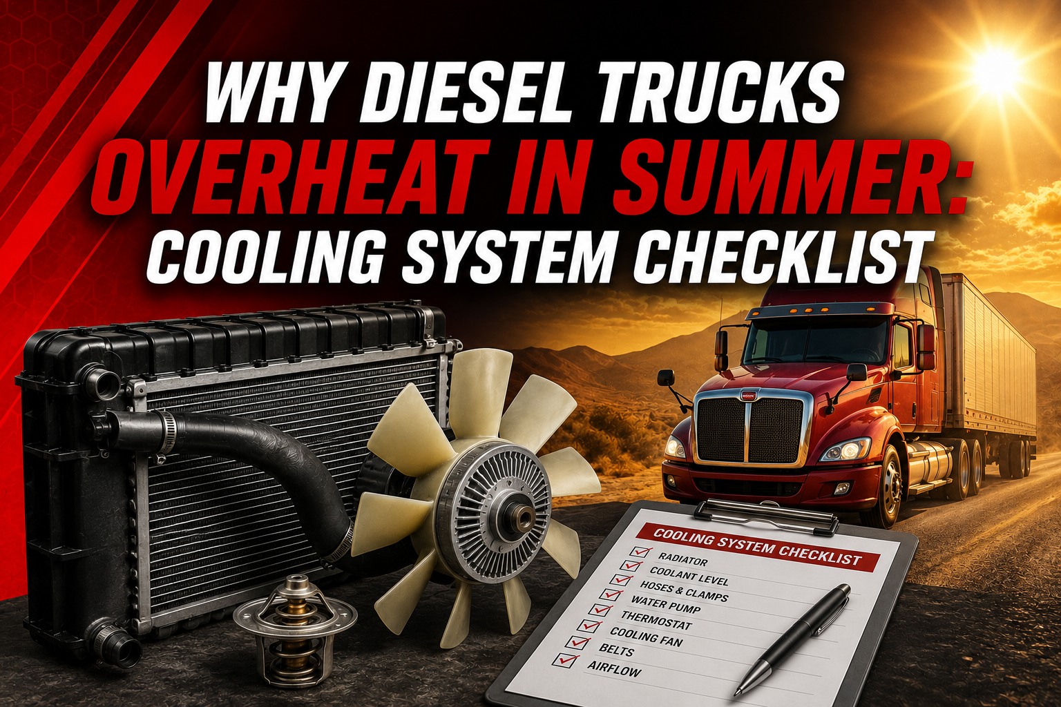 Why Diesel Trucks Overheat in Summer: Cooling System Checklist