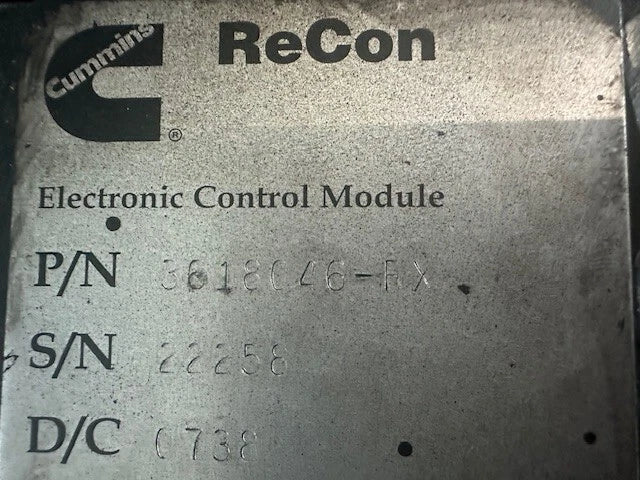 1991 Cummins L10 Celect Diesel Engine Control Module, ECM, ECU, 3618046