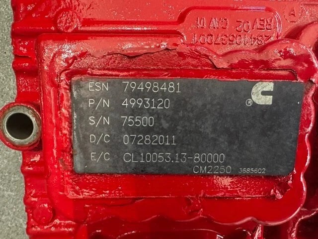 2012 Cummins ISX15 Engine Control Module, ECM, ECU, 4993120, 4993121, CM2250