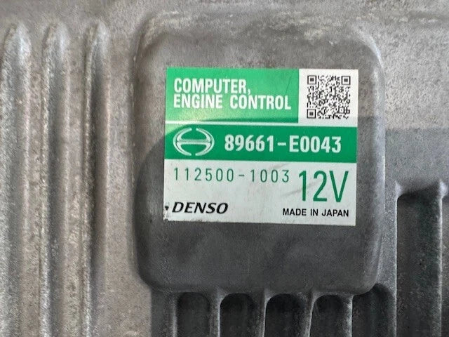 2012 Hino J08E-VC Engine Control Module ECM ECU 89661-E0043 112500-1003