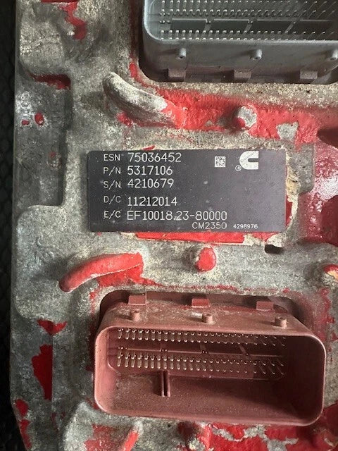2014 Cummins ISX12 Engine Control Module, ECM, ECU, 5317106, 5317107, CM2350