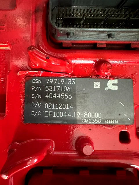 2014 Cummins ISX15 Diesel Engine Control Module ECM, ECU 5317106, 5317107 CM2350