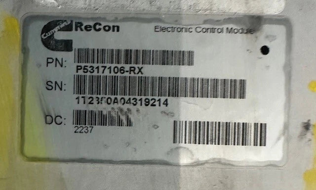2015 Cummins ISX12 Control Module, ECM, ECU, CM2350, 5317106-RX, 5317107