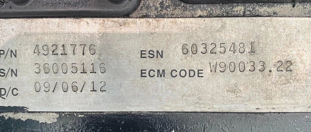 Cummins ISC Diesel Engine Control Module. ECM, ECU, 4921776, 4921797 CM850