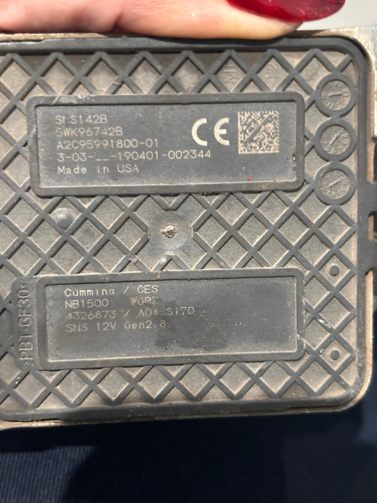 Cummins ISL ISC OEM Nox Sensor 4326873 A045S170 4326873NX A2C95991800-01