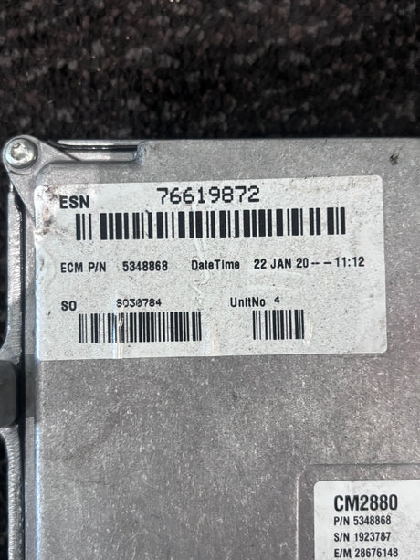 Cummins qsf2.8 diesel engine control module ecm ecu 5348868 5348864 cm2880 f114