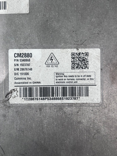 Cummins qsf2.8 diesel engine control module ecm ecu 5348868 5348864 cm2880 f114