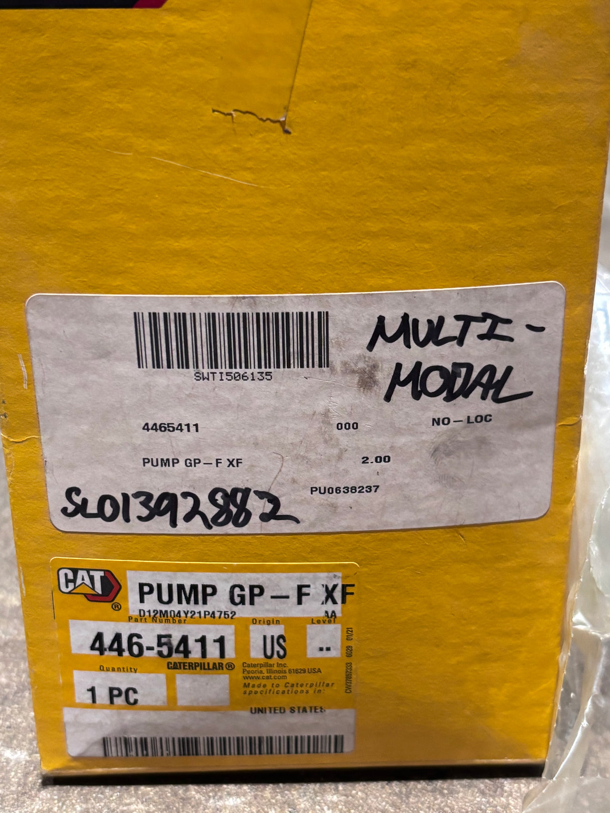 Caterpillar c7.1 volt fuel transfer pump 446-5411 661-4636 24v