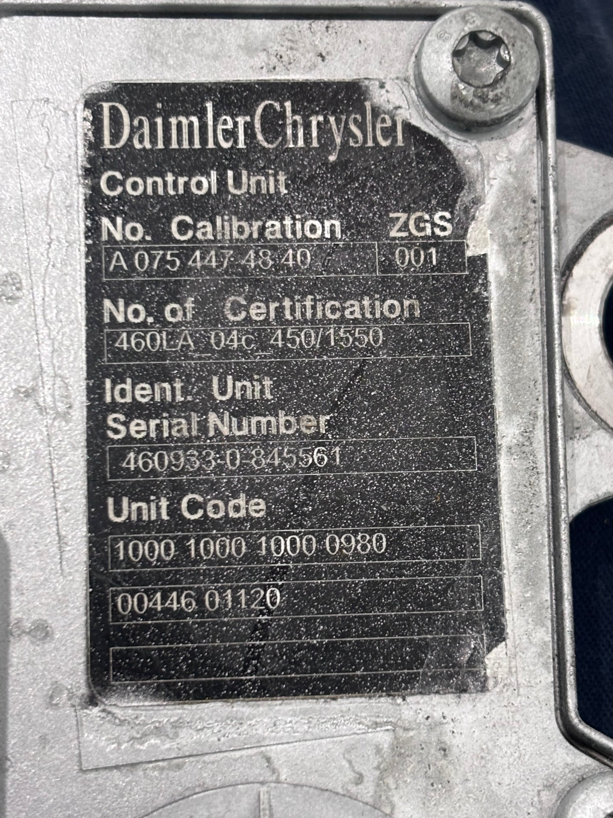 Mercedes benz om460la diesel engine control module ecm ecu 0014466440