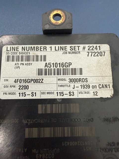 Allison A51 3000RDS Transmission TCM 29545536 A51016GP 10R-042848