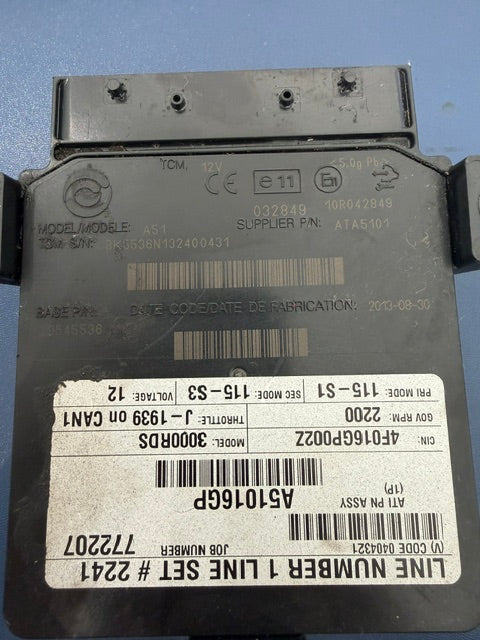 Allison A51 3000RDS Transmission TCM 29545536 A51016GP 10R-042848