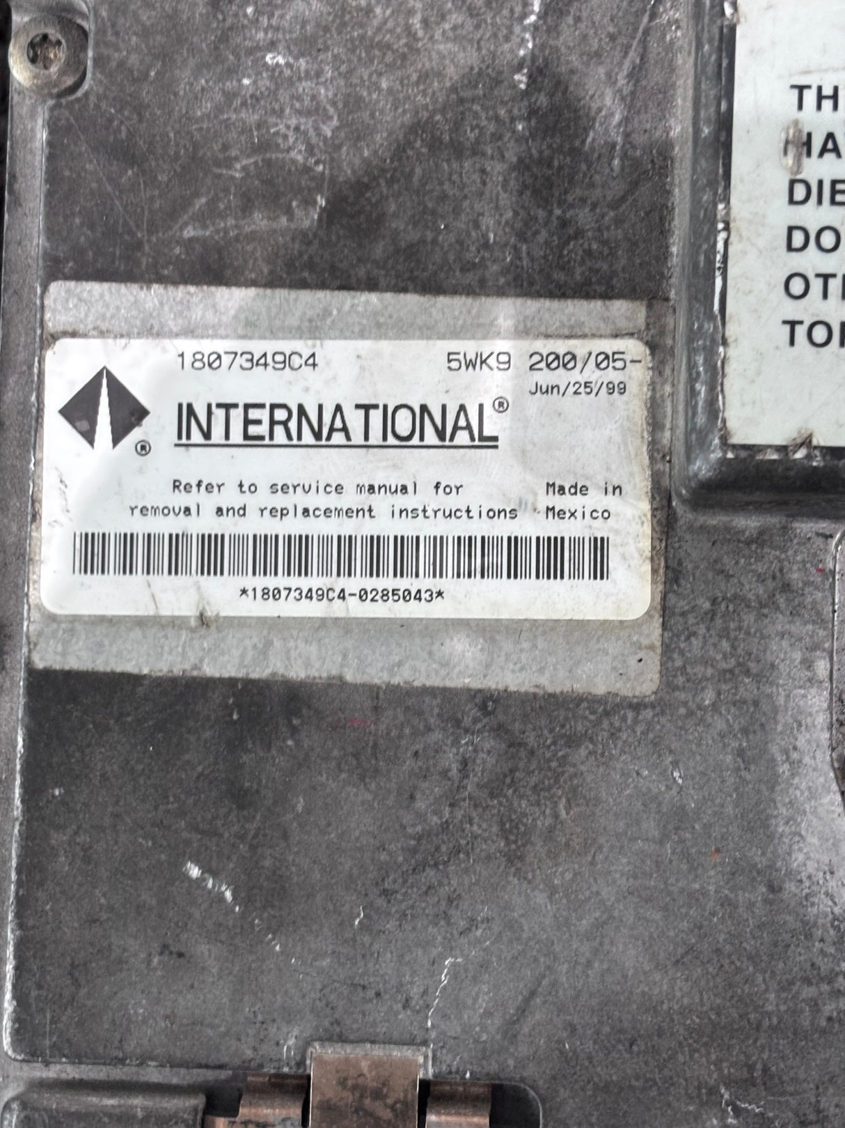 CORE International DT466E Diesel Engine Control Module ECM ECU 1807349C4