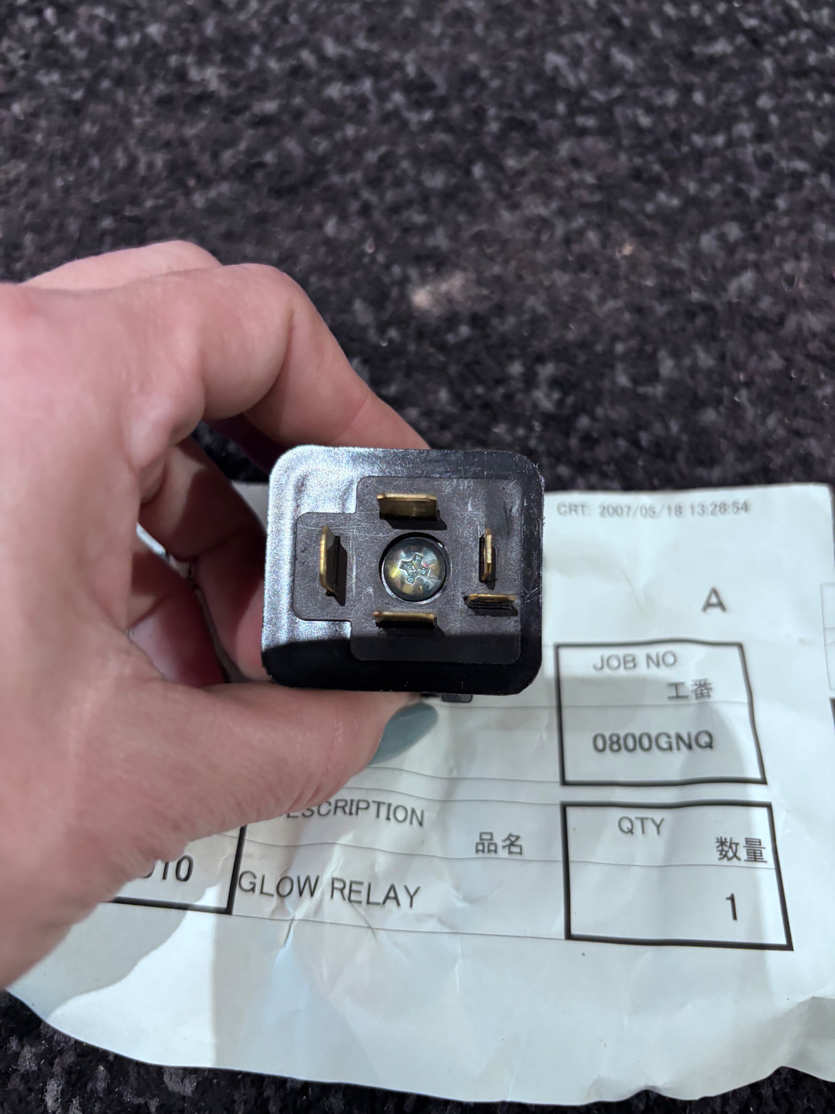 Isuzu Diesel Engine Relay Glow Plug 8971739510 12V