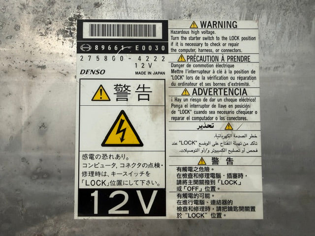 Denso OEM Engine Control Module 89661-E0030 275800-4222 off Hino J08E