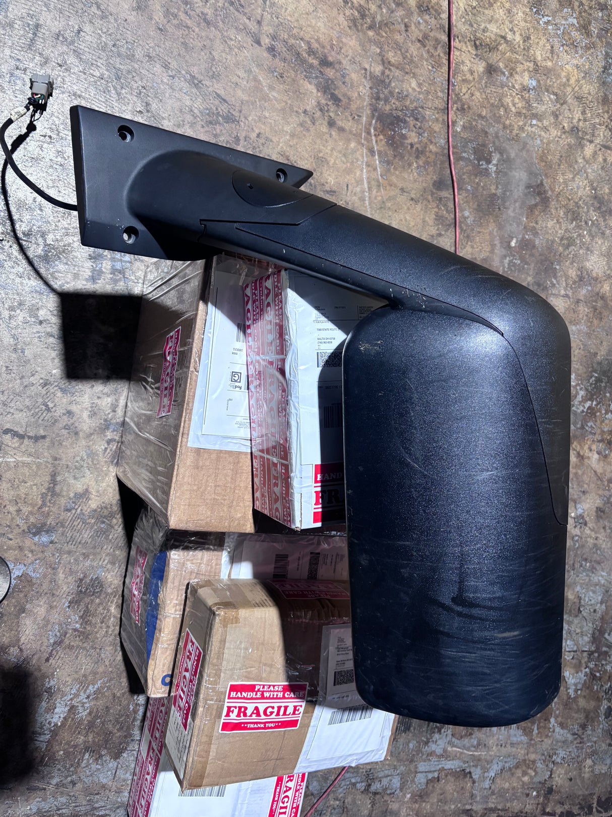Freightliner OEM Right Side Black Power Door Mirror A22-78606-005