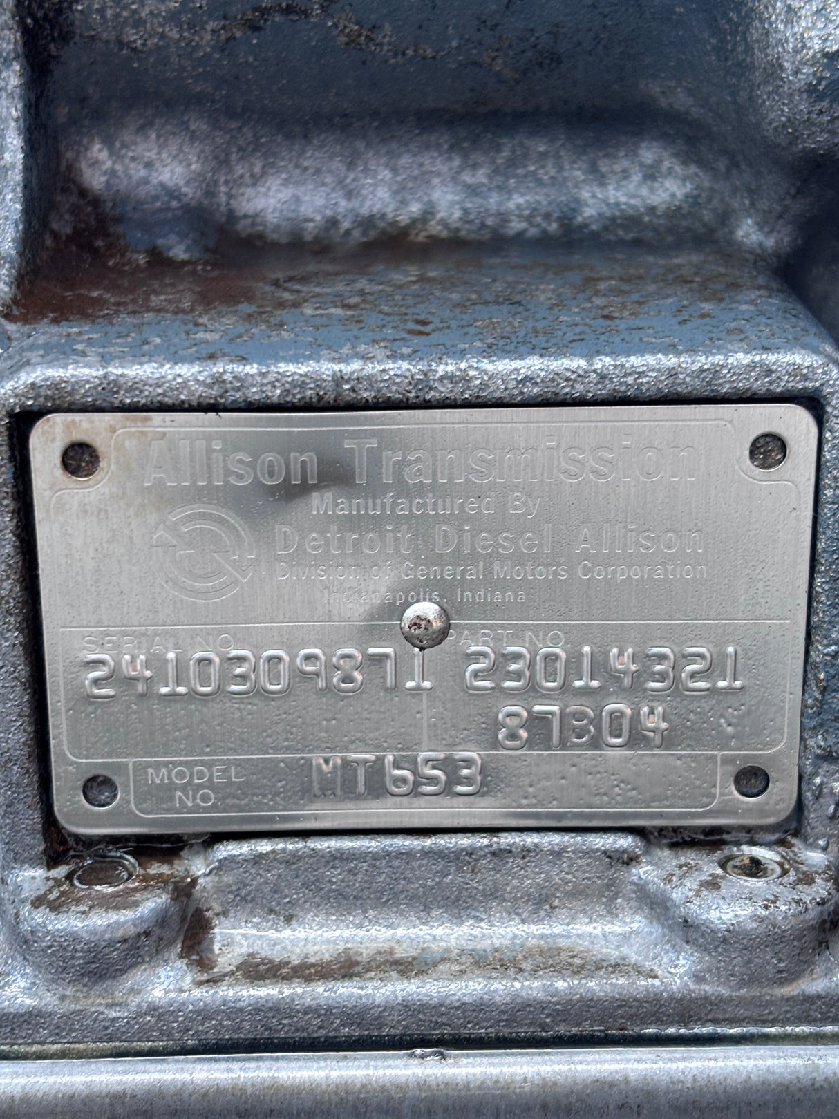 Allison MT653 with PTO Automatic Transmission 2410309871