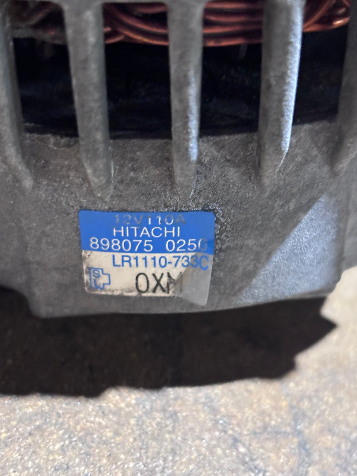 Hitachi Alternator for Isuzu 5.2L Engine 8980750250 LR1110-733C 12V 110AMPS