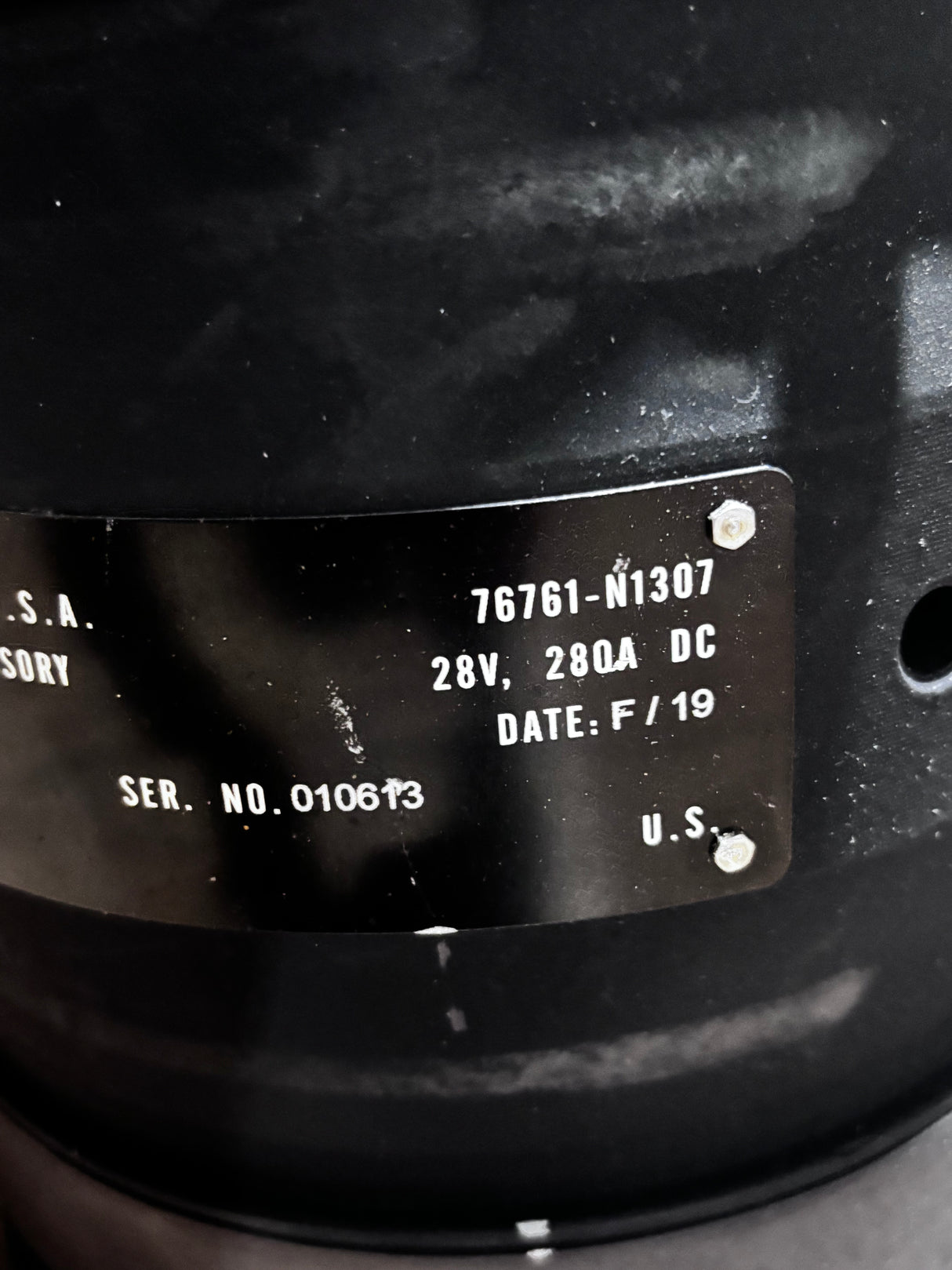 C.E. Niehoff N1307 Generator 2920-01-494-5639 76761-N1307 280AMPS 28V