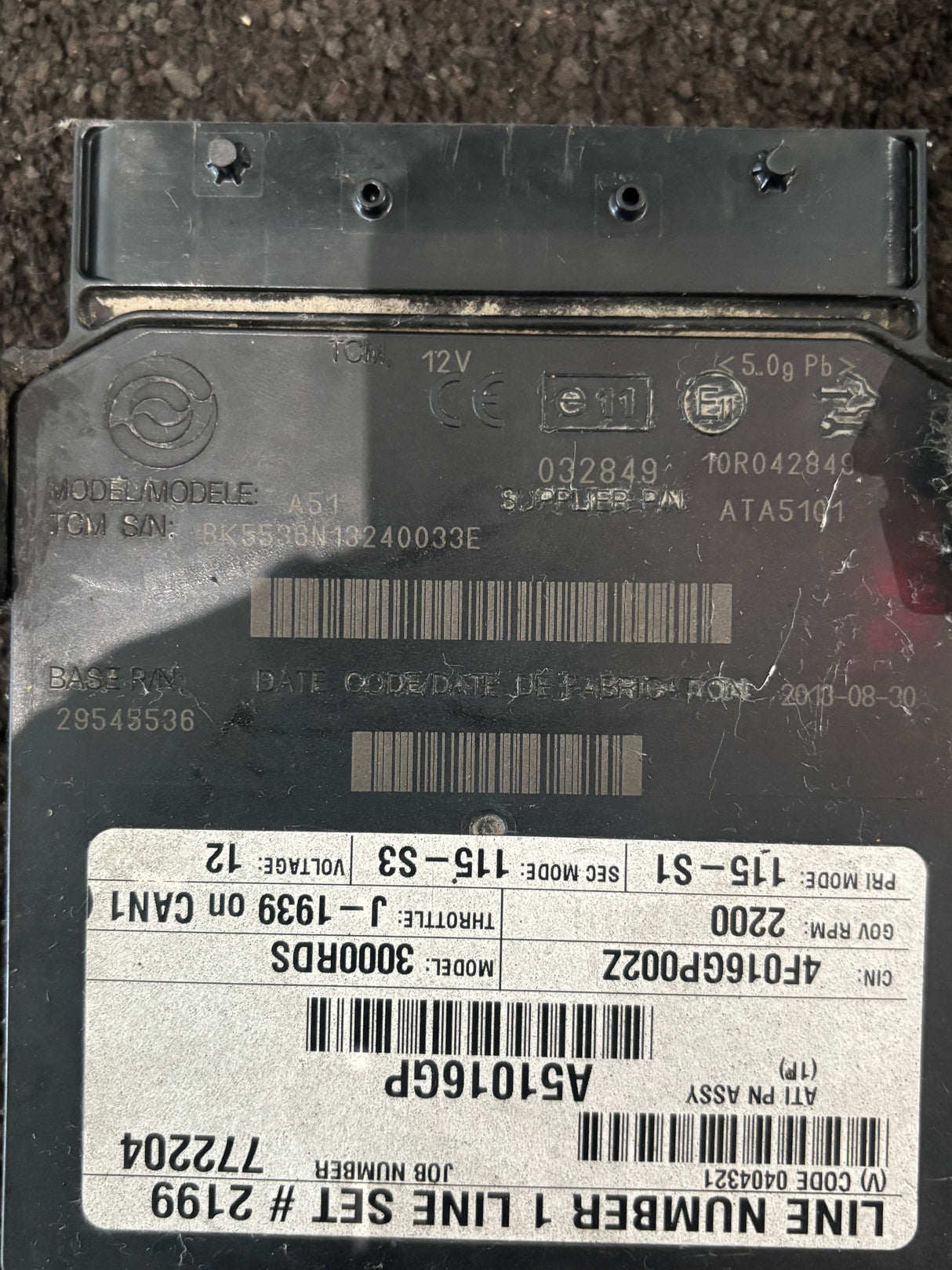 Allison A51 TCM for 3000RDS Transmission 29545536 ATA5105