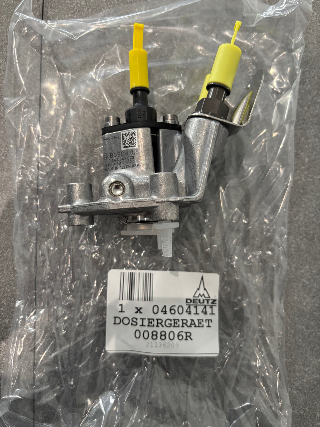 Bosch OEM Urea Injection Dosing Module for Deutz 04604141 0444043073