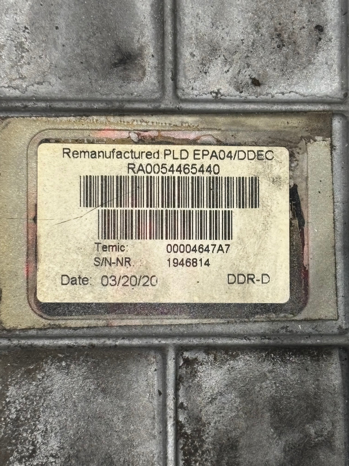 Mercedes Benz OM926LA Engine Control Module ECM ECU RA0054465440