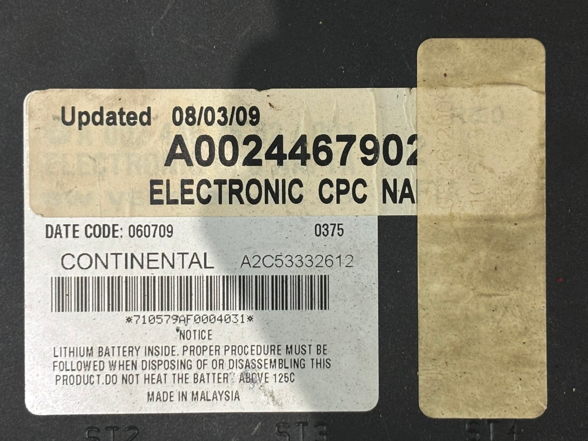 Detroit OEM Continental CPC Chassis Control Module A0024467902 A2C53332612