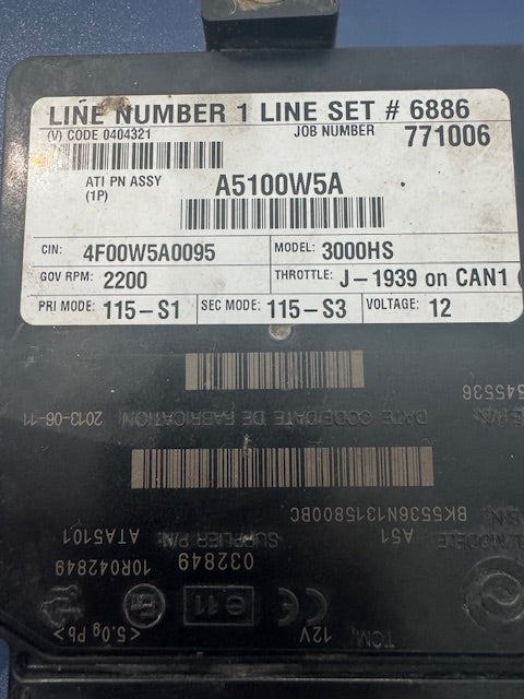 Allison A51 OEM 3000HS Transmission TCM ATA5105 29545536 A5100W5A