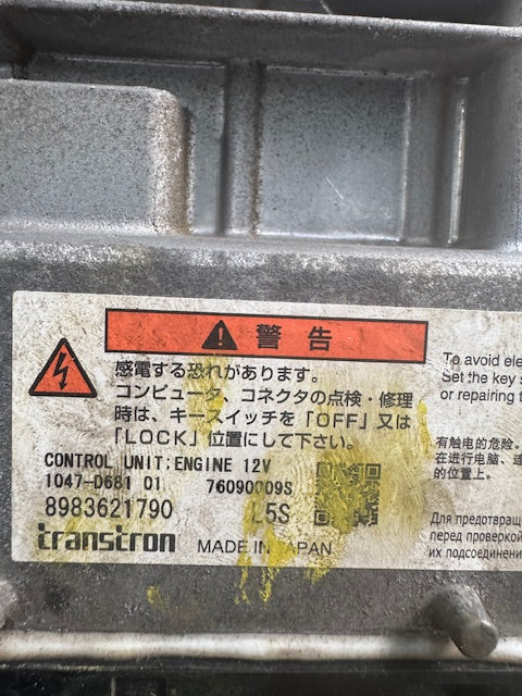 Transtron OEM Control Module ECM for Isuzu 4JJ1 Engine 8983627510 8983621790