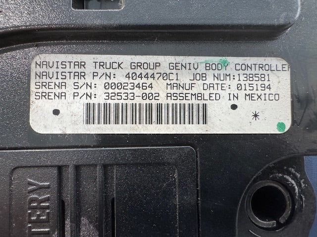 International Navistar Body Controller Module 4044470C1 32533-002