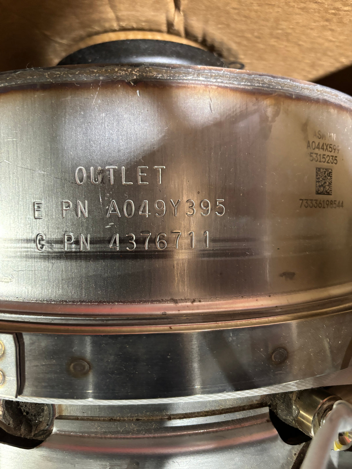 Cummins OEM DPF After-treatment Device with Nox Sensor A044X59 5315235 24V