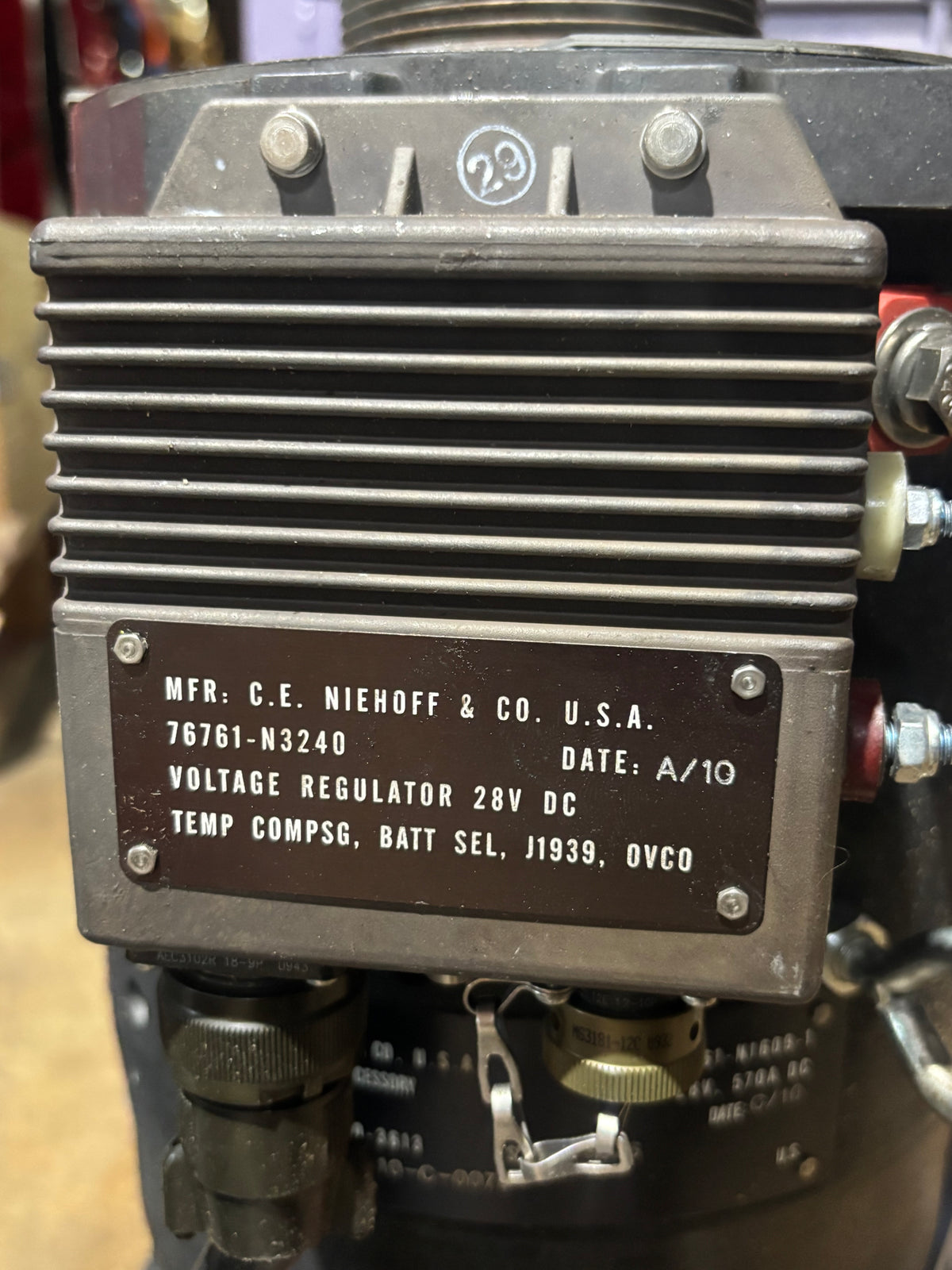 C.E. Niehoff N1609-1 Alternator Generator 2920-01-560-3613 76761-N1609-1