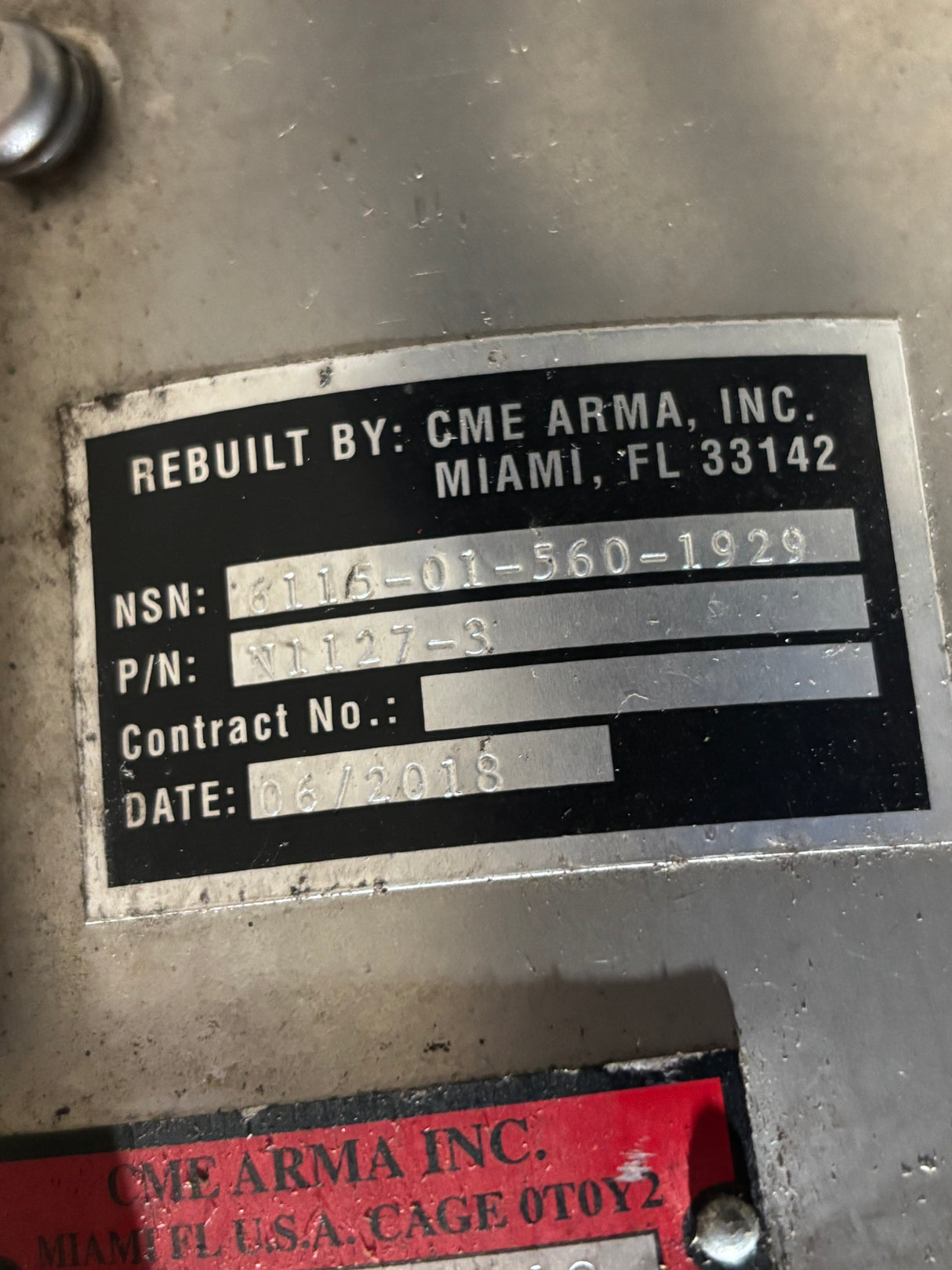 C.E Niehoff N1127-3 Generator Alternator 28V 6115-01-560-1929 76761-N3042