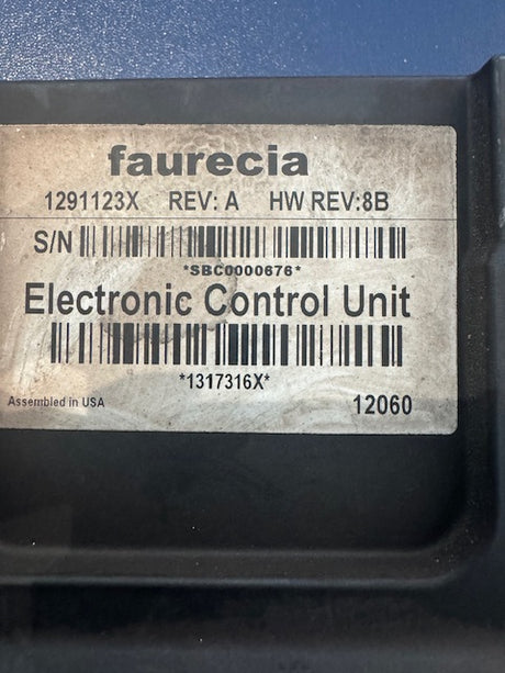 Hino faurecia electronic cab control module cecu 1291123x 1317316x