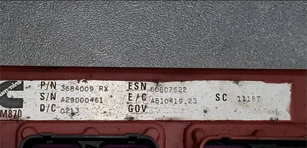 OEM 2006 Cummins ISX Engine Control Module, ECM, ECU, 3684009RX, 3684008, CM870