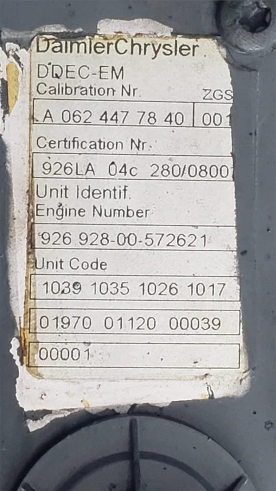 OEM 2006 Mercedes Benz OM926LA Engine Control Module, ECM, ECU, 0034461340