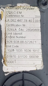 OEM 2006 Mercedes Benz OM926LA Engine Control Module, ECM, ECU, 0034461340